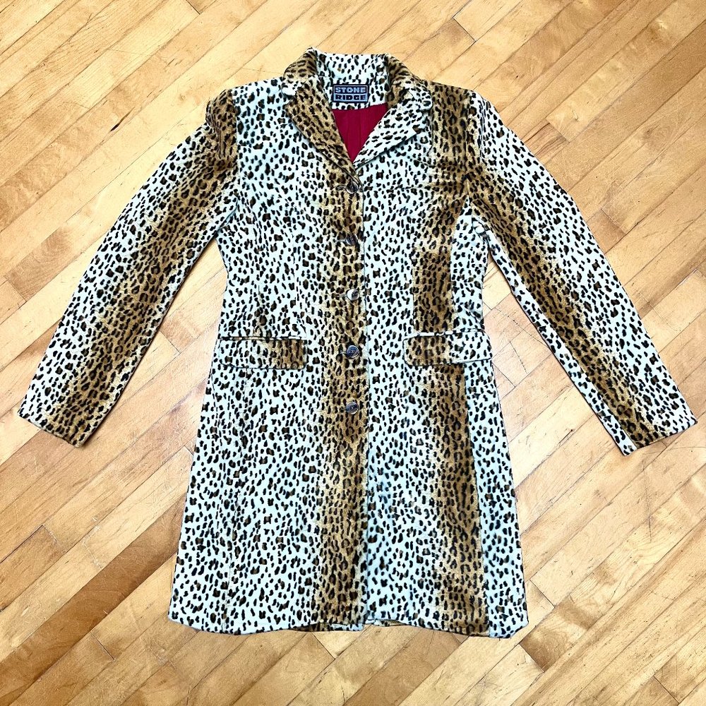 Stone Ridge Faux Leopard Coat